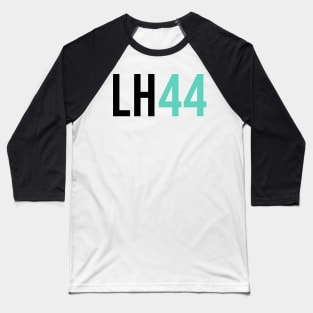 Lewis Hamilton 44 - Driver Initials and Number Baseball T-Shirt